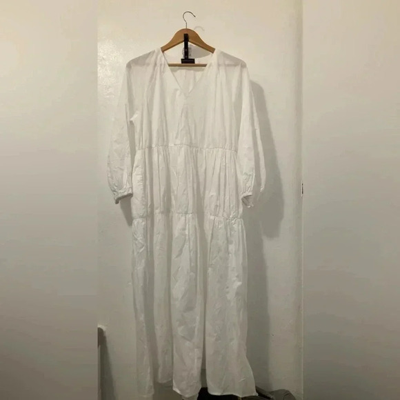 Modern Citizen Long Maxi White Dress V Neck Size S Lightweight‎ - Picture 1 of 7